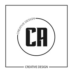 Initial Letter CA Logo Template Design Vector Illustration