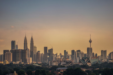 Fototapeta premium Kuala Lumpur night Scenery, The Palace of Culture
