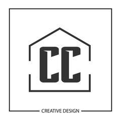 Initial Letter CC Logo Template Design Vector Illustration