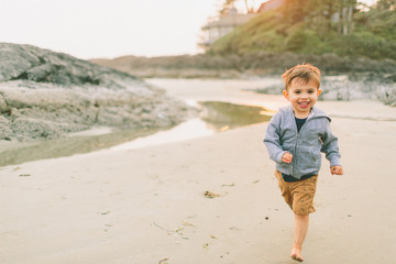 little boy on the beach