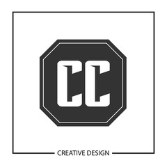 Initial Letter CC Logo Template Design Vector Illustration