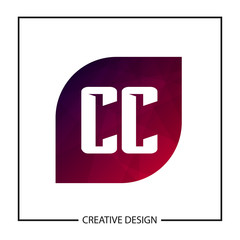 Initial Letter CC Logo Template Design Vector Illustration