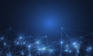 Internet connection, abstract sense of science and technology graphic design.