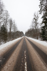 Obraz premium Snow drifts in winter