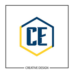 Initial Letter CE Logo Template Design Vector Illustration