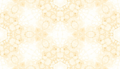 Yellow seamless pattern. Amusing delicate soap bub