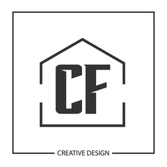 Initial Letter CF Logo Template Design Vector Illustration