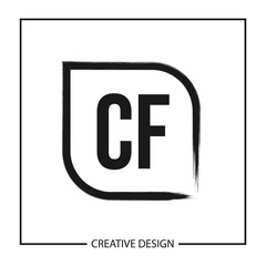 Initial Letter CF Logo Template Design Vector Illustration