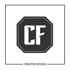 Initial Letter CF Logo Template Design Vector Illustration