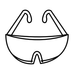 industrial safety goggles icon