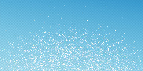 Random white dots Christmas background. Subtle fly