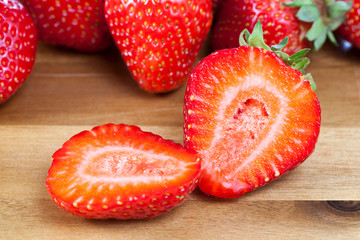 juicy ripe strawberries