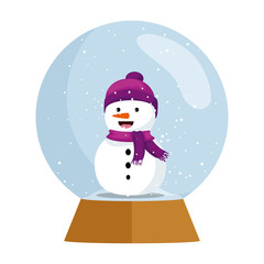 cute snowman christmas sphere