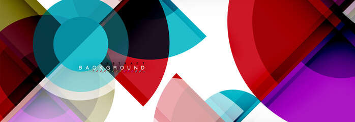 Obraz premium Vector fantastic circle modern geometric background template