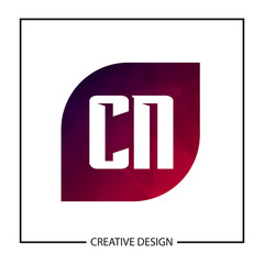 Initial Letter CN Logo Template Design Vector Illustration