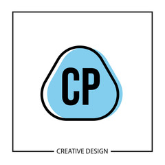 Initial Letter CP Logo Template Design Vector Illustration