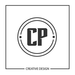 Initial Letter CP Logo Template Design Vector Illustration