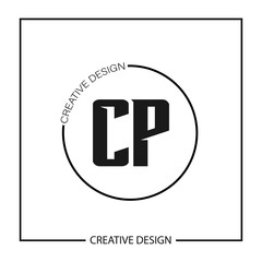 Initial Letter CP Logo Template Design Vector Illustration