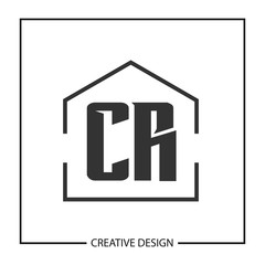 Initial Letter CR Logo Template Design Vector Illustration