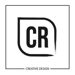 Initial Letter CR Logo Template Design Vector Illustration
