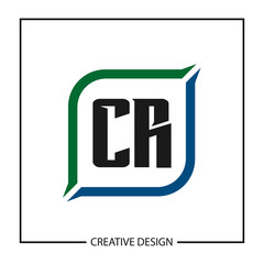Initial Letter CR Logo Template Design Vector Illustration
