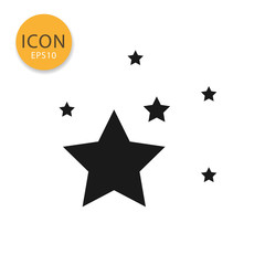 Stars icon isolated flat style.