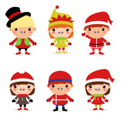 cute christmas winter kids costume set