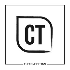 Initial Letter CT Logo Template Design Vector Illustration