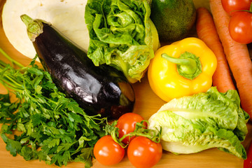 Many healthy colorful vegetables