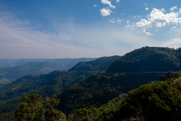 Vista do Alto da Serra na Estrada do Rio Grande do Sul, Brasil