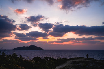 Sunset in Zamami Island, Okinawa, Japan