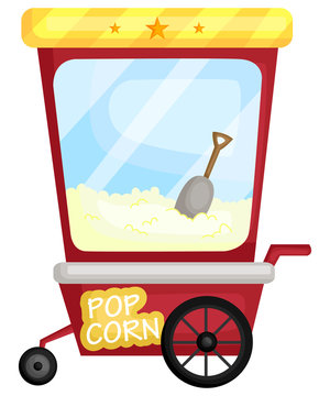 Premium AI Image  beautiful Popcorn machine clipart illustration