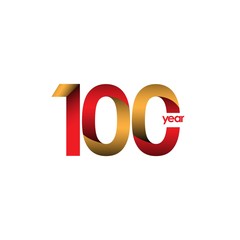 100 Year Anniversary Vector Template Design Illustration