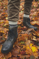 Boots in autumn