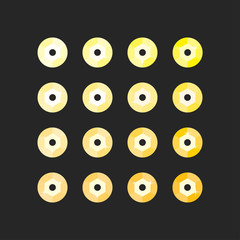 Fototapeta premium The Yellow Sequin, Glitter Abstract Vector Object.