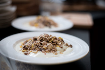 sweet homemade muesli make me happy in this day