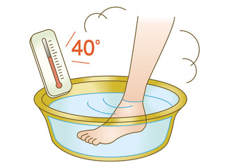 応急手当イラスト52：凍傷・低体温