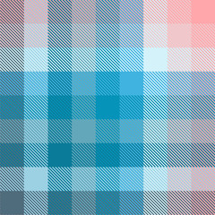 Plaid pattern in shades of blue and pink. Seamless fabric texture.