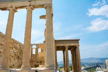 The Akropolis in the Pantheon, in Athens, Greece