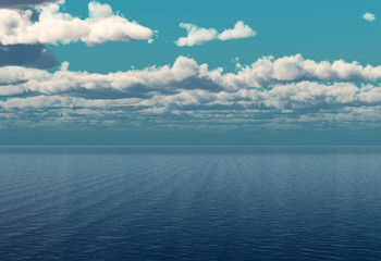 Fototapeta na wymiar Beautiful sea and clouds sky