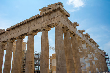 Obraz premium The Akropolis in the Pantheon, in Athens, Greece