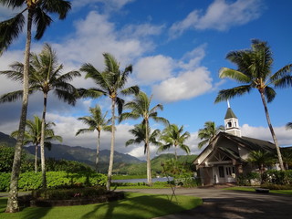 Fototapeta na wymiar ハワイの教会