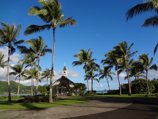 Fototapeta na wymiar ハワイの教会