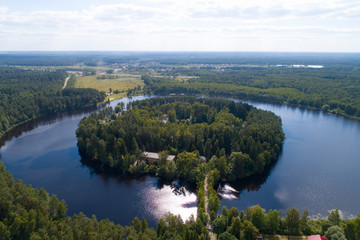 Fototapeta na wymiar Lake Lukovoe in the Moscow region.