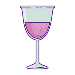 wine cup isolated icon