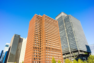 Fototapeta na wymiar city view of Marunouchi Tokyo