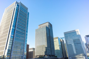 Fototapeta na wymiar city view of Marunouchi Tokyo
