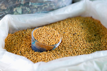 Grains for sale in local market, Pune Maharashtra.