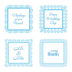 Elegant Lace Border Frames laser cut Picture Frames Art scrapbook - square gold lace frame and rectangle frames square and rectangle