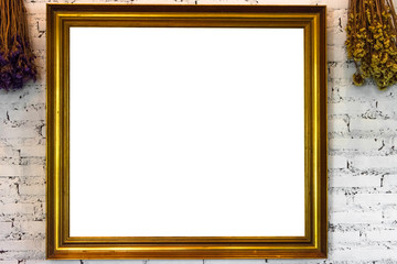 Frame isolated on white background.